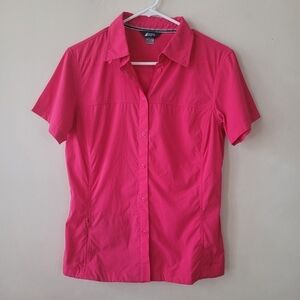 MEC Hiking shirt,UPF‎ 50+,folds into its own pocket, button down,M